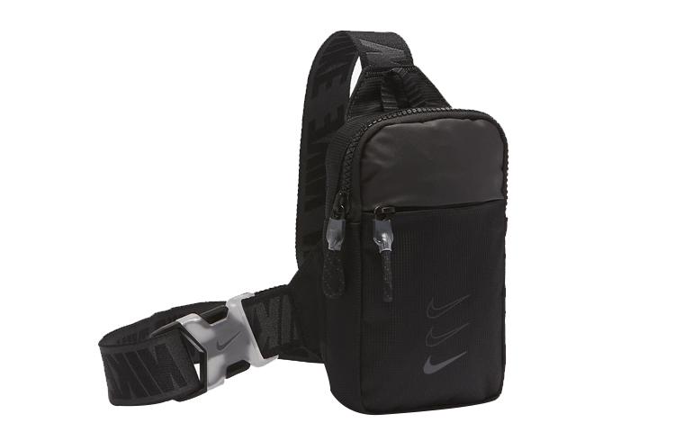 Nike Polyester Nylon Cell Phone Pouch, Shoulder Bag, Crossbody Bag, Fanny Pack, Sling Bag Small Unisex Black BA5904-011