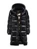 Black Gold Goose Down Long Coat - Unisex Winter Over-Knee Jacket for Extreme Cold