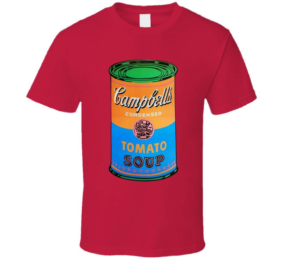 Ny T-skjorte i retrostil Campbell's tomatsuppe Andy Warhol T-skjorte