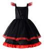 ReliBeauty Devil Cosplay Halloween Costume for Little Witch Kids Birthday Horned Size 130 Costume, Girls, Devil, Costume, Costume, Christmas, Party,