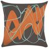 Nordic Orange Irregular Geometric Wave Cushion Gift B&B Bay Window Sofa Chair Backrest Pillow Cover