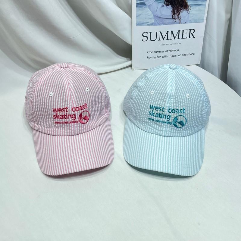 Embroidered Letter Baseball Cap With Flat Top And Wide Brim For Summer Fashion