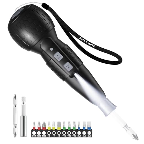 

[Amazon.co.jp Exclusive] Yacooda Compact Electric Screwdriver [New for 2025, Ultra-Lightweight] Rechargeable 1800mAh Battery with 14 S2 Super Hard Bit