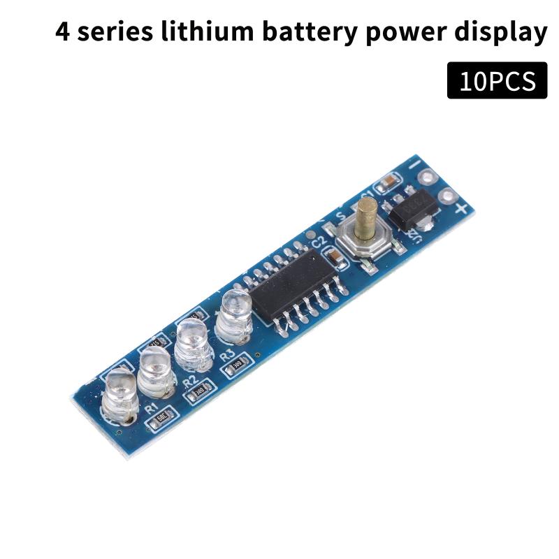 

New 10Pcs 1-4S Single 3.7V 18650 Lithium Battery Capacity Indicator Module Percent Power Level Tester LED Dsplay Board 2S