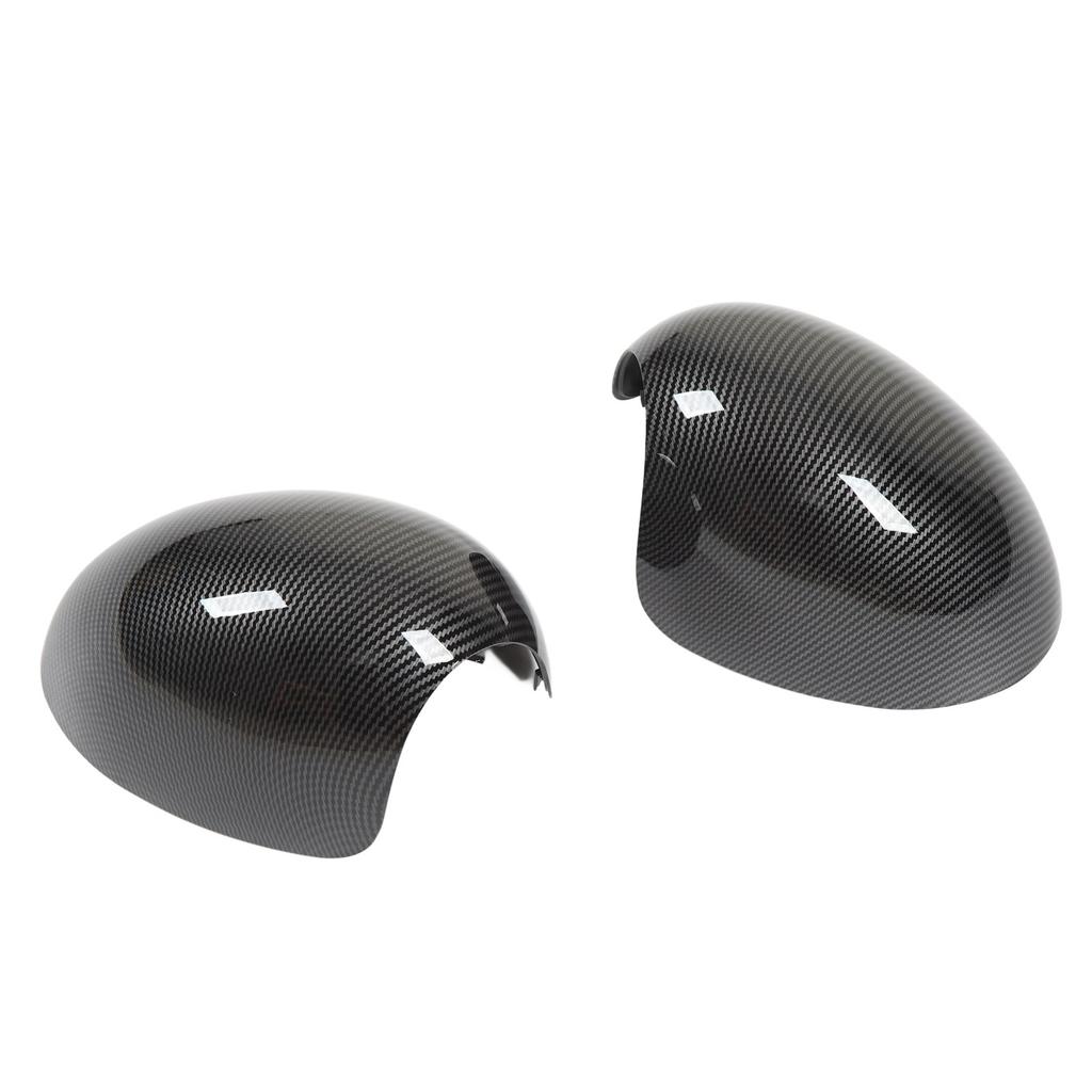 2Pcs Rearview Mirror Cover 51162754913 Left And Right Carbon Fiber Style Cover For R55 R56 R57 R58