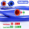 ID 6-25mm Silicone Hose Heat Resistant High Presure Automotive Cylinder Vacuum Tube double-layer warm air water pipe rubber hose