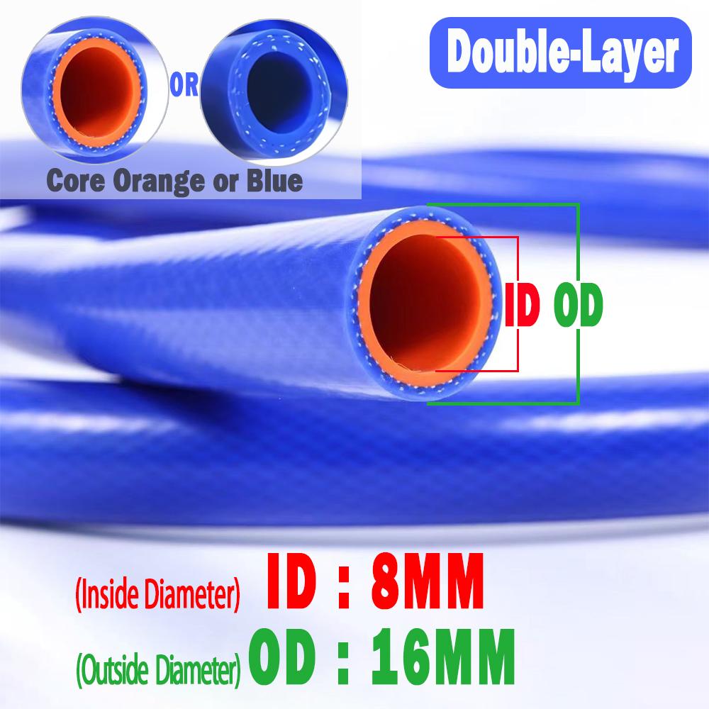 ID 6-25mm Silicone Hose Heat Resistant High Presure Automotive Cylinder Vacuum Tube double-layer warm air water pipe rubber hose