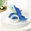 3pcs European minimalist style dancing orchid fake flower napkin ring hotel table simulation flower napkin clasp drool cloth