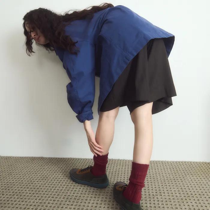 [IHM25FWS05] Core Rib Socks Wine