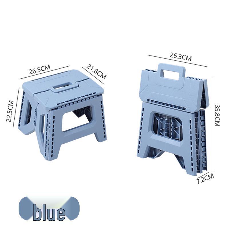 Compact Portable Folding Plastic Stool for Camping and Outdoor Use