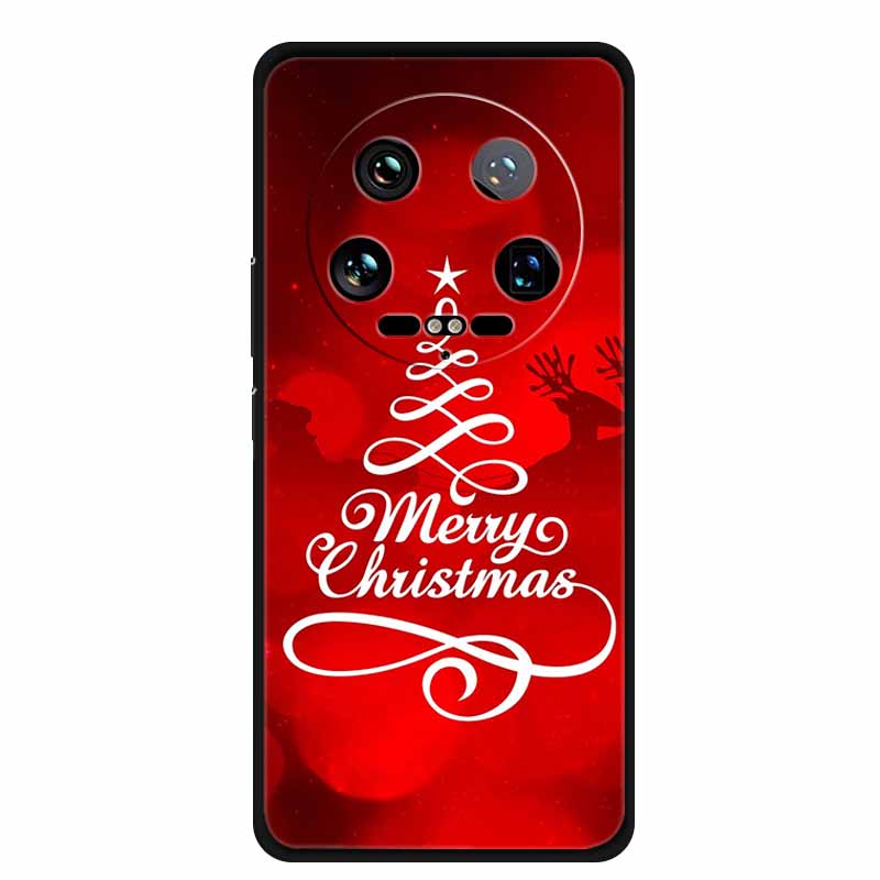 Christmas Phone Case For Xiaomi 14 Ultra Pro Case Soft Silicone Luxury Deer Cover for Xiaomi 13 Ultra Pro Back Coque Cases 14pro