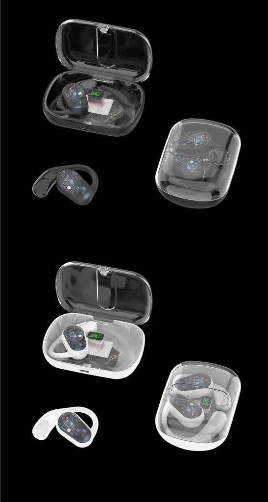 Hi-Fi Stereo Sound Digital Display Ear Hook Sports Wireless Earbuds with Ultra-long Battery Life