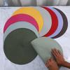 38cm Round Braided Tableware Mat Washable Anti Slip Dining Table Bowl Placemats Heat-Resistant Drink Cup Pad Coasters Home Decor