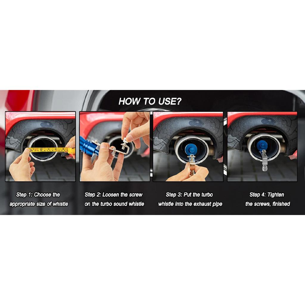 Aluminum Alloy Universal Turbo Sound Exhaust Muffler Pipe Whistle Car, Motorcycle,Truck Roar Maker