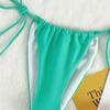 2024 Multicolor Halter Tie-Up Sexy Three-Piece Beach Swimsuit - European and American Style