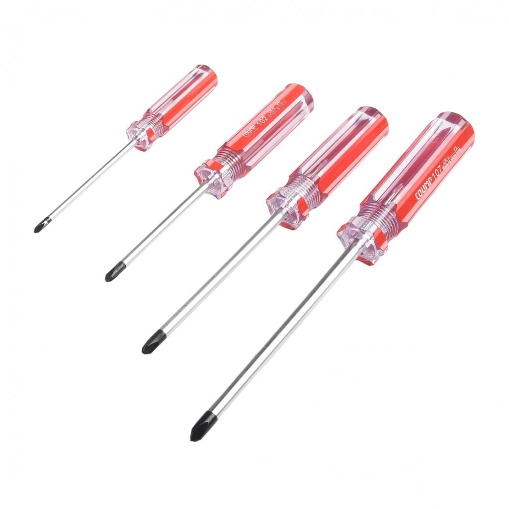 4pcs Y-shaped Screwdriver For Furniture Repair Plastic Handle