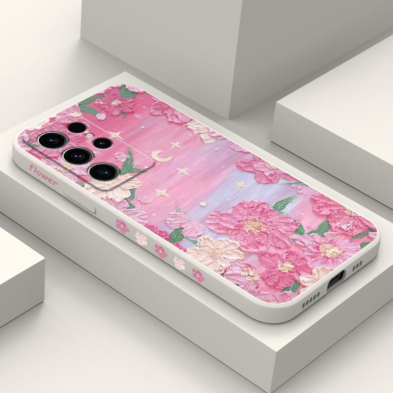 Flower Beach Phone Case For Samsung Galaxy S25 FE S24 S23 S22 S21 S20 S10 S10E Ultra Plus Note 20 Ultra 10 Plus Cover