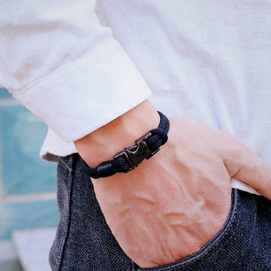 New Unique Rope Bracelet Men Detachable Buckle Handcrafted Wrap Braslet Luck Red Thread Braclet Boyfriend Gift Pulseria Homme