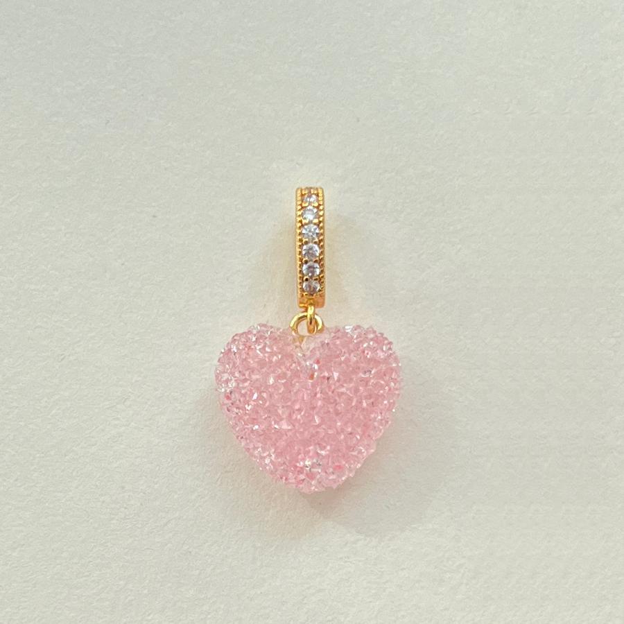 Colorful Heart Pendant Trendy English Words Resin Love Heart Zircon Charm Clavicle Chains Necklace for Women Fashion Jewelry