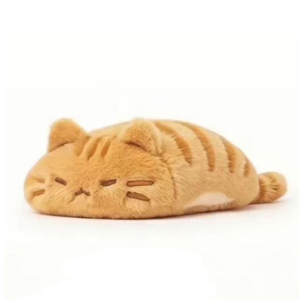 Lazzy Cat Stuffed Animal Pillow 13cm Animal Plush Toy Kawaii Plush Companion Doll  Desk A