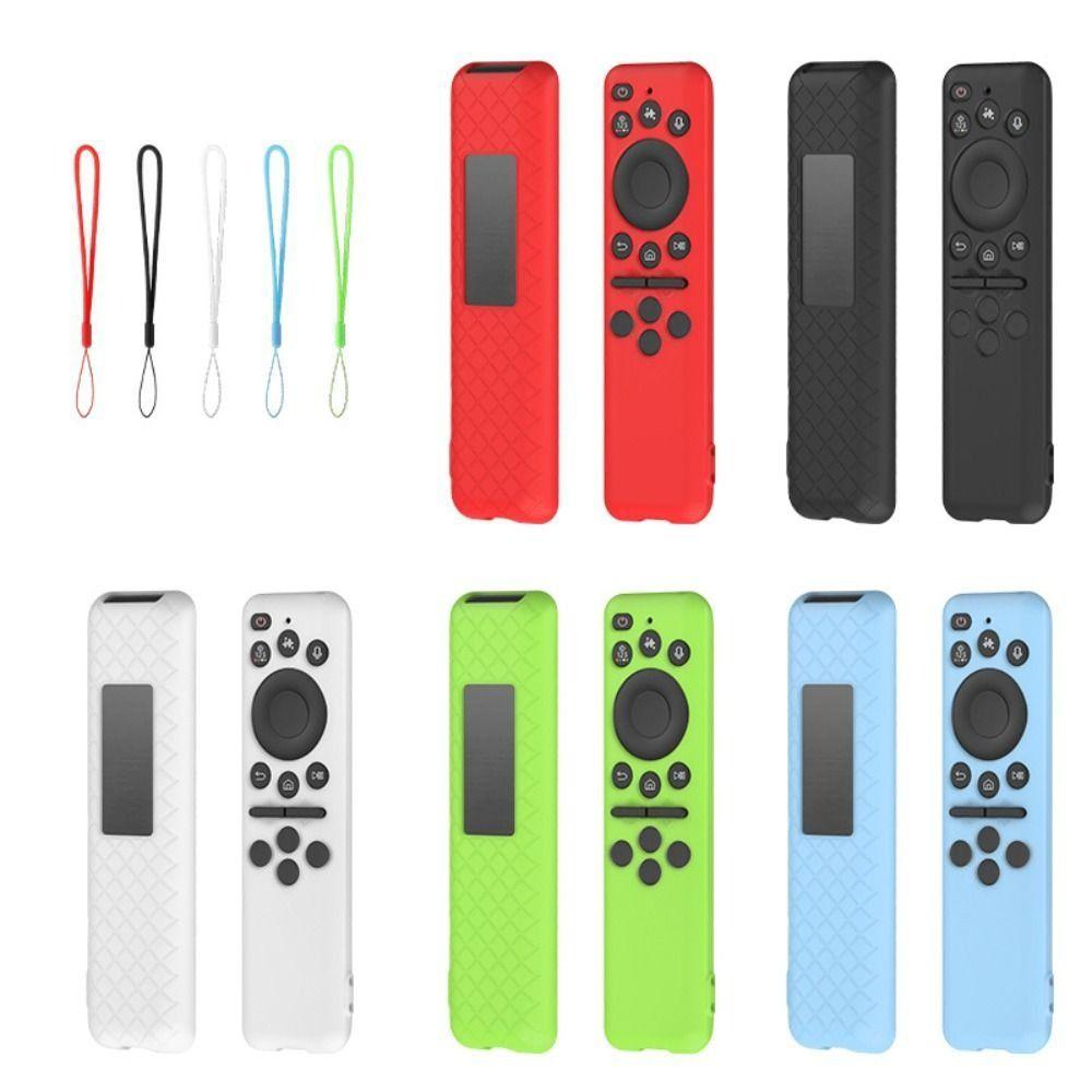 Silicone Protective Case with Lanyard Protector Soft Shell Remote Controller Cover for Samsung BN59-01432A/BN59-01480L