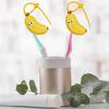 1pc Banana-Shaped Toothbrush Holder with Toothpaste Storage Box, Durable Plastic Travel Case – Portable ABS Design, Essential