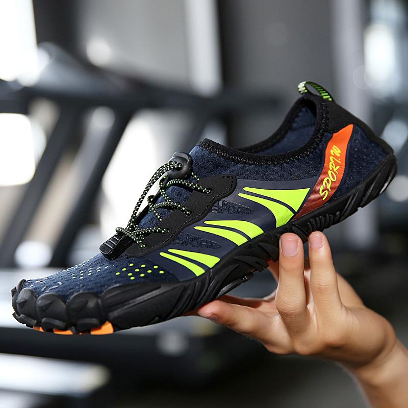 Herren Strandschuhe Leicht Schnelltrocknend Wassersneaker Fünf Zehen Atmungsaktiv Driften Schnorcheln Paar Bachlaufschuhe