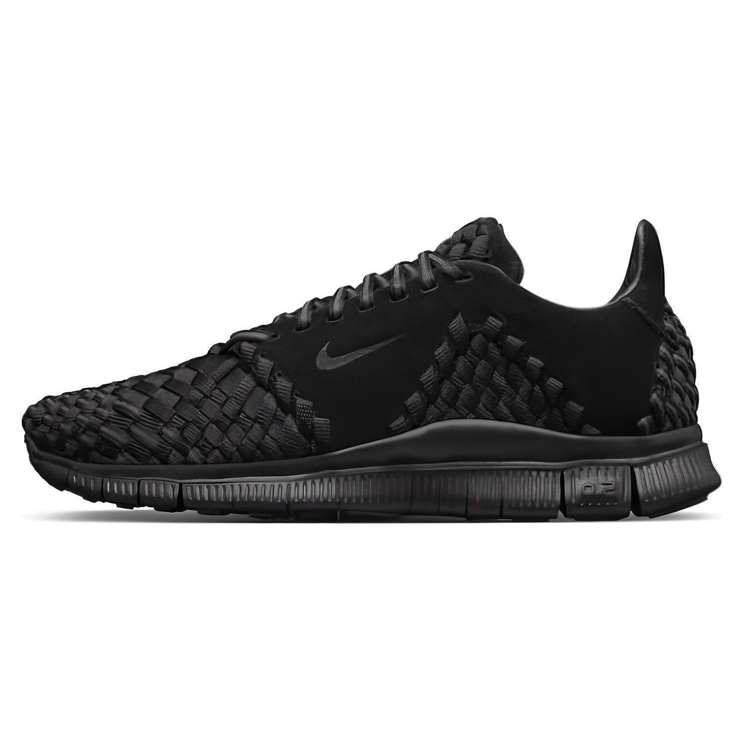 Nike Free Inneva Woven 2 Triple Black Suede Men s 813040-001 EU 42