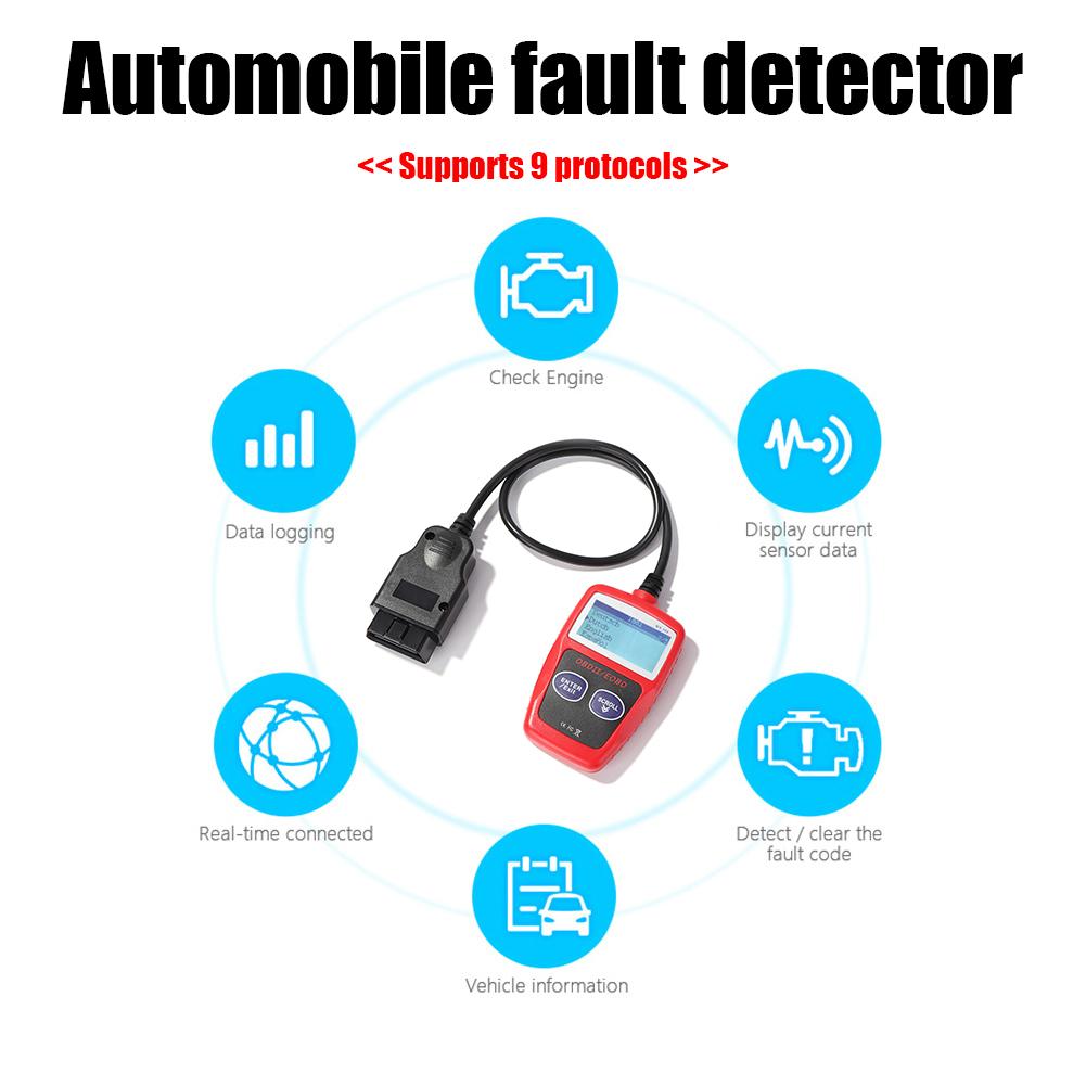 Digital LCD Display OBD2 Scanner for Automotive Engine Analyzer Diagnostic Tool Car Code Reader
