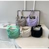 Korean Version of Simple Commuter Small Bag Shoulder Bag Women's 2024 New Casual Dumpling Bag College Student Versatile Messenger Bag