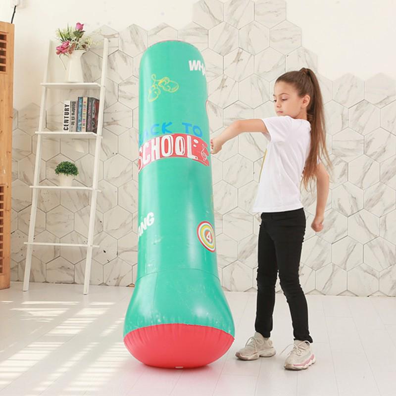 Kids & Adults Inflatable PVC Punching Bag - Fitness & Relaxation Toy