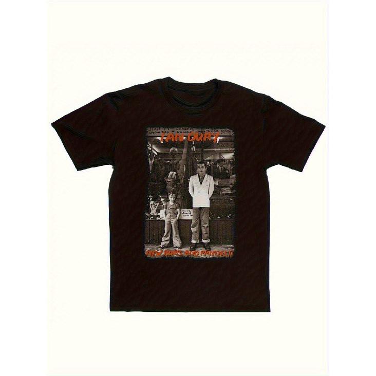 Men s Ian Dury & Blockheads Vintage Band T-Shirt - Iconic I m Not a Homophone Slogan & Stage Photo Print, Loose Fit Retro Music Tee for all-Season S чёрный