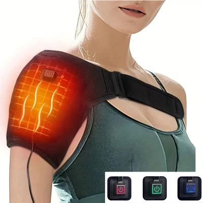 Durable And Safe Usb Electric Heating Amr Heated Shoulder Brace Wrap Shoulder Massage Support Belt Strap For Arm Shoulder Fitness Brace Keep Warm