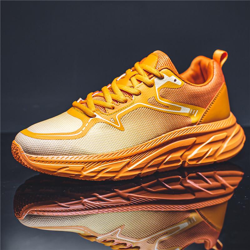 Fashion shoes new running fitness sneakers mesh breathable four-color platform casual men's shoes