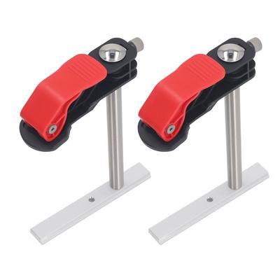 2Pcs Hold Down Clamp Stainless Steel Quick Fix Release Bench Dog Clamp for Woodworking