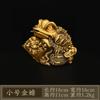 Pure Copper Golden Ornament Three-Legged Seven-Star Toad Home Office Desktop Decoration Store Opening Housewarming Gif