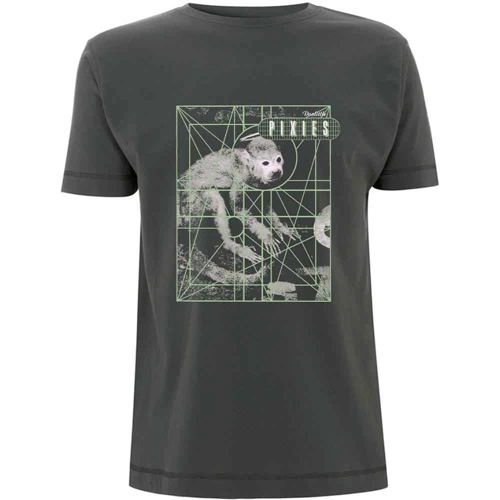 Pixies Monkey Grid Unisexs Tshirt