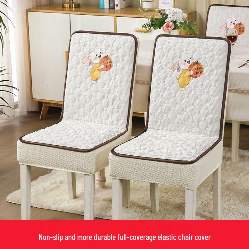 2026 Universal One-Piece Thick Chair & Stool Cover with Integrated Cushion
