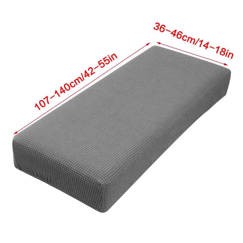 Elastic Slipcover For Long Benches High Stretch Fabric Long Benches Cover Easy Installation Machine Washable Home Use