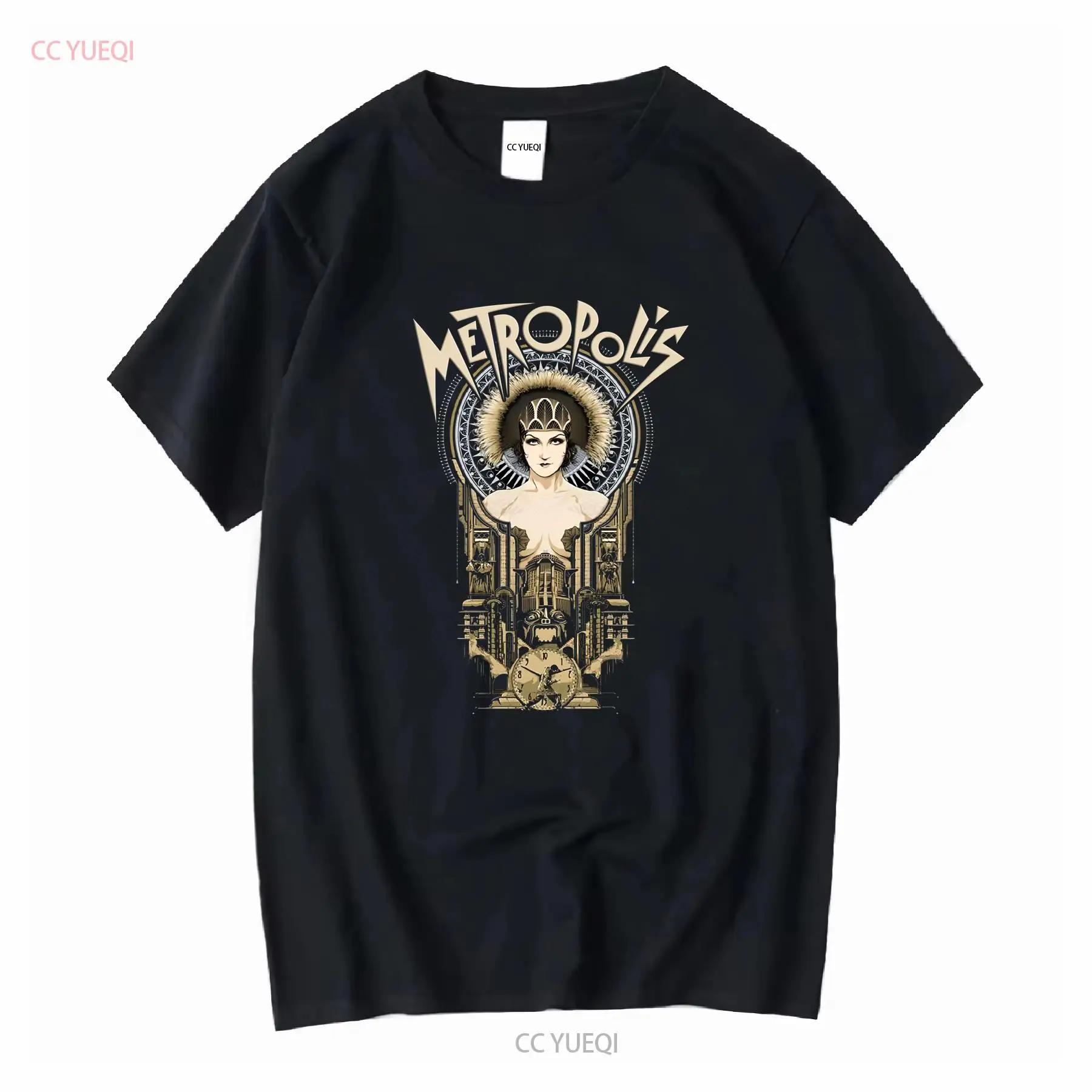 Metropolis 1927 T SHIRT Drama Movie Poster v10 BLACK All Sizes S to 5XL vintage Washed graphic fashion Unisex Stylish Casual S разноцветный