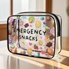 Medicine Cosmetic Bag Women Large Capacity Travel Organizer Easy Wipe Clean Toiletry Pouch Daily Use Trip Toiletry Travel Bag