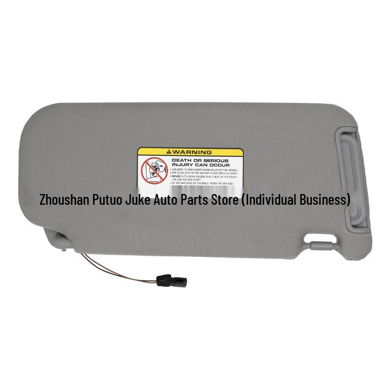 Gray Wired Sun Visor for 07-10 Hyundai Elantra (Left Side)