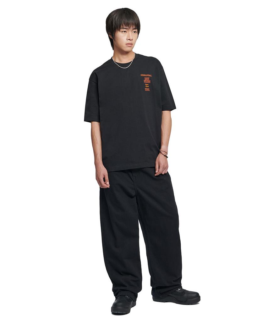 Nomaenyueol Roomy Loose Cotton Pants - Black