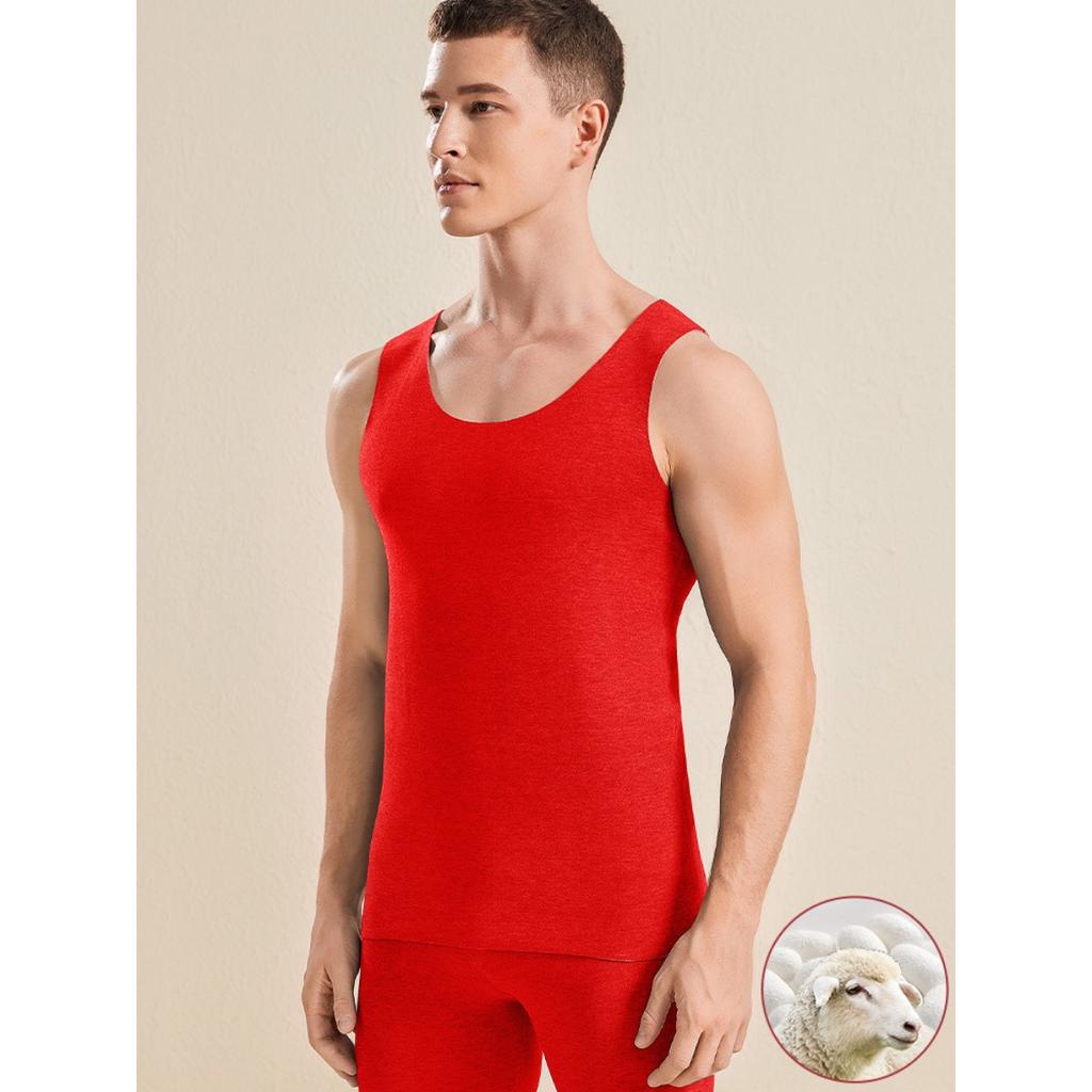 Imitation Wool and Silk Thermal Vest Underwear for Men and Women, Seamless Underwear, Bottom Vest, Autumn Coat with Double-sided German Suede