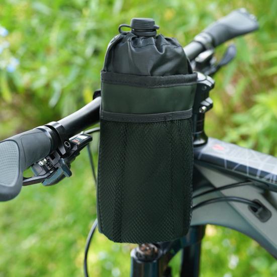 תיק לבקבוק מים לאופניים שרוך מתכוונן עמיד למים תרמי לאופני כביש הרים נרתיק אחסון לבקבוק שתייה אביזרי אופניים לרכיבה על אופניים