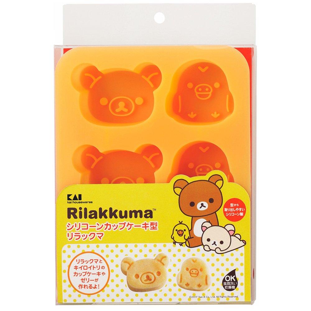 Kai Rilakkuma Silicone Cupcake Mold DN0203
