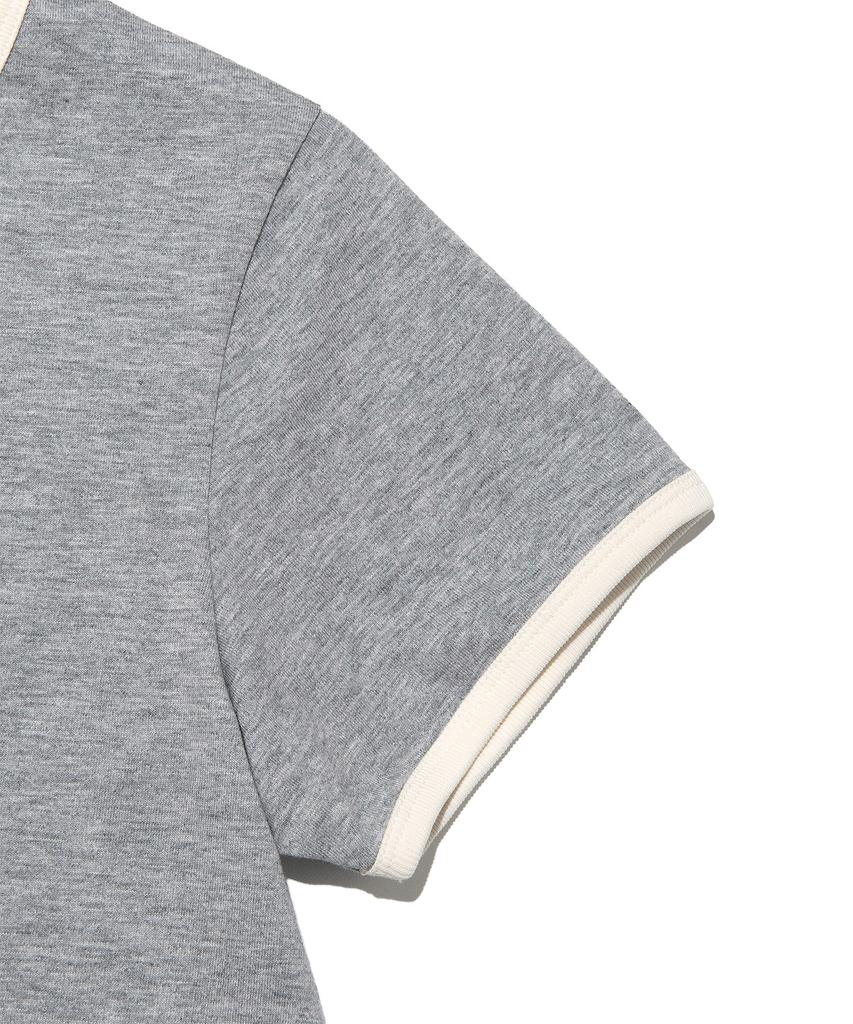 LEE Women'S Basic Ringer T-Shirt Gray