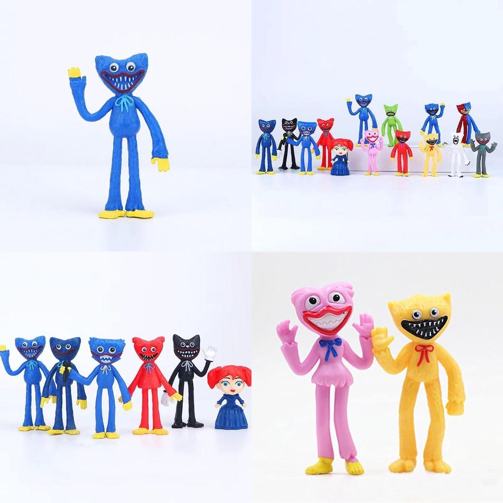 Kleurrijke Poppy Playtime Figuren Huggy Wuggy Model Display Speelgoed Topper Kinder Cadeau