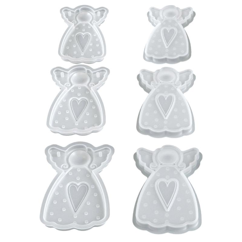 Flexible Silicone Angel Wing Girl Pendant Mold Handmade Jewelry Silicone Mold For DIY Jewelry And Resin Crafts