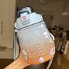Water Cup Frosted Gradient Color Pot-belly Cup Male and Female Students Portable Large Capacity Water Bottle Cup